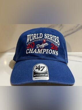 Los Ángeles Dodgers 2025 World Series Champions '47 Clean Up Adjustable Hat